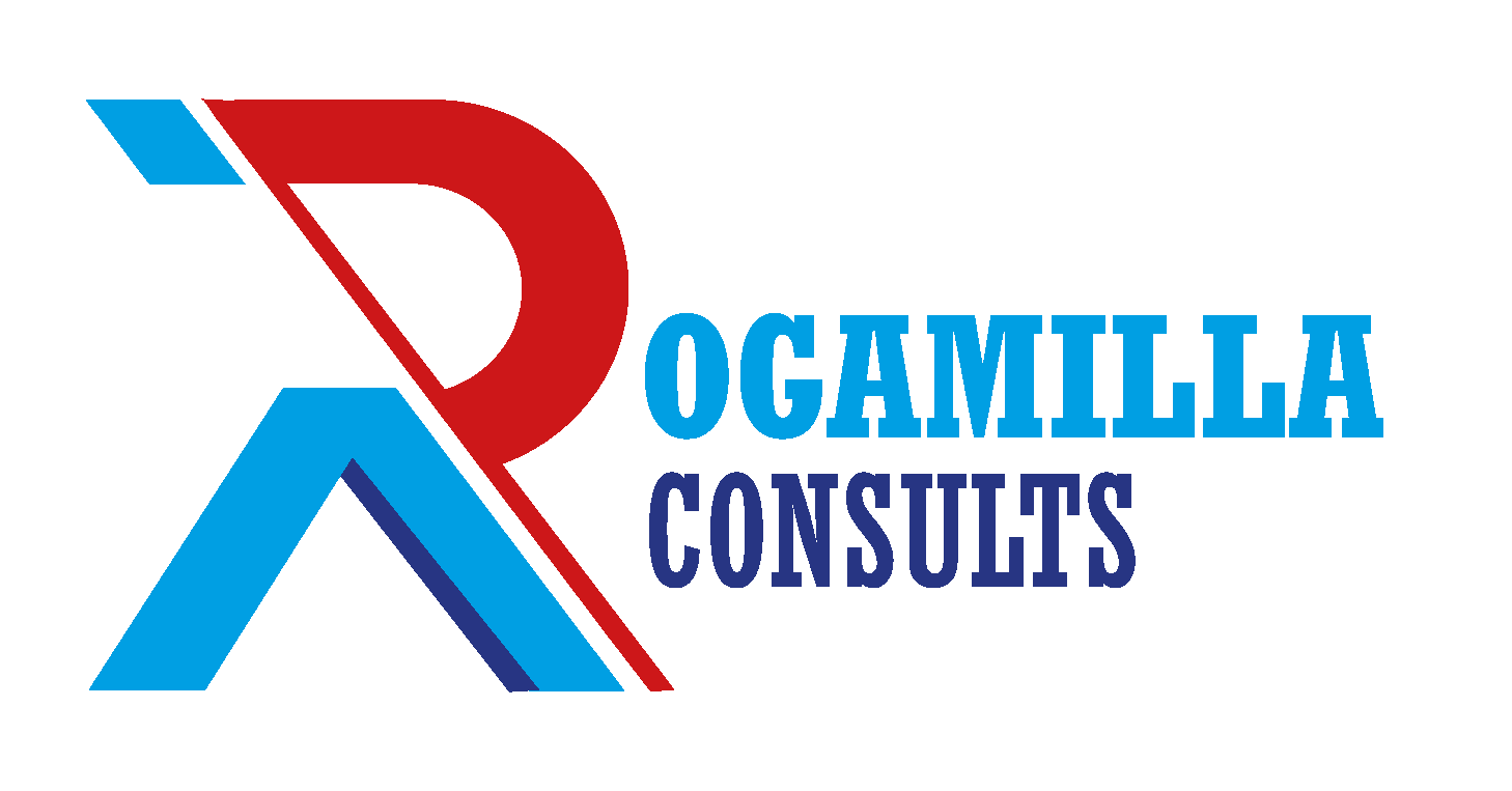 Rogamila Consults official logo – ICT, security systems, construction, property management, and consultancy services in Uganda